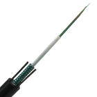 Outdoor Aerial Single Mode 2 4 6 8 Core Armored Fiber Optic Cable With Two Steel Wire