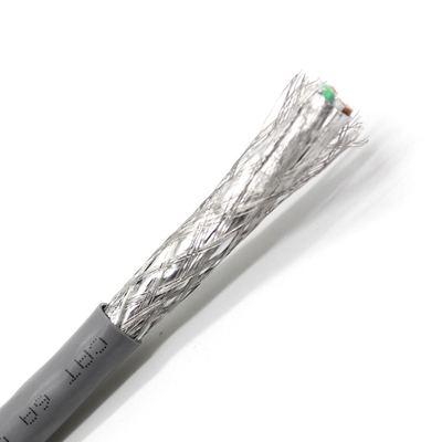 Certificated Ftp Cat6A Solid 23AWG POE LAN Cable Pure Bare Copper Conductor