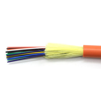 4 8 12 Core Fiber Optic Cable Gjfjv Single Mode OM1 OM2  Indoor Fiber Optical Cable Gjfjv