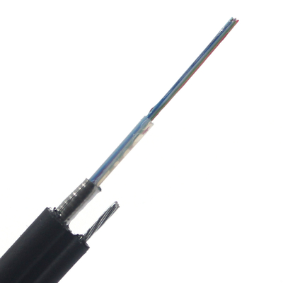 كابل الألياف البصرية GYTC8S GYTC8A مع فولاذ رسول 12 24 48 نواة