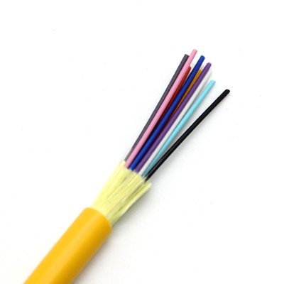 GJFJV 12 Core G652 FTTH Indoor Distribution Fiber Optic Cable Single Mode / Multi Mode