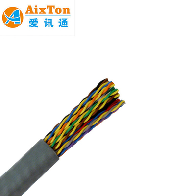 فئة 3 محمي 20 زوج 50 زوج 100 زوج 200 زوج كابل هاتف داخلي خارجي مع 0.4mm/0.5mm/0.6mm الموصل OD
