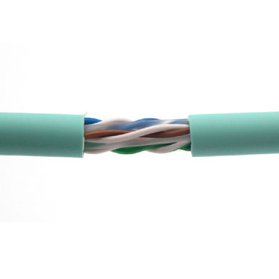 CAT6 Ethernet Cable with 6.2mm LSZH Jacket and Color-coded PE Insulation for CMR Rated Installations