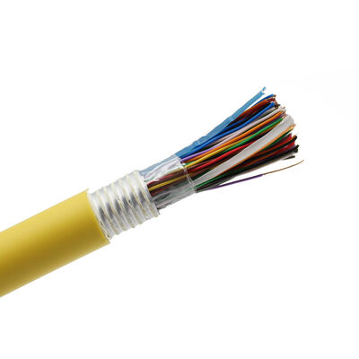CAT3 25 أزواج 24/25/26 AWG الاتصالات الخارجية كابل الهاتف LSZH سترة PVC 100%BC موصل