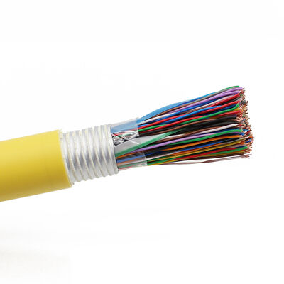 كابل هاتف متعدد الأزواج خارجي CPR LSZH Cat3 FTP 24AWG 100/200 زوج