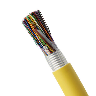 25 زوج 50 زوج 100 زوج CAT3 النحاس 24AWG LSZH سترة كابل هاتف خارجي مع شريط الألومنيوم مقاوم للرطوبة