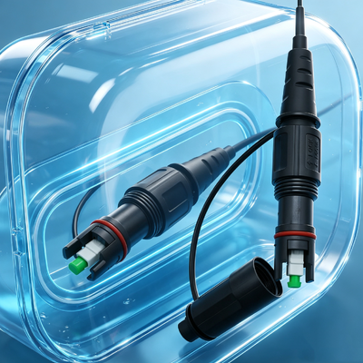IP68 مقاوم للماء 1 النواة مدرعة كورنينغ ألياف ضوئية بطانة السلك الضوئي Fttx FTTH متوافق كورنينغ Optitap Sc / ACP
