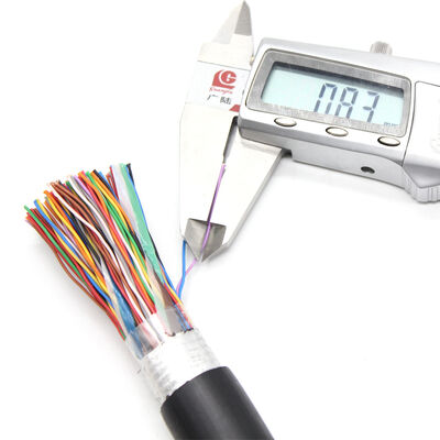 CAT3 كابل هاتف 25 30 50 100 200 زوج كابل هاتف 0.4mm 0.5mm 0.6mm كابل نحاس متعدد الأزواج