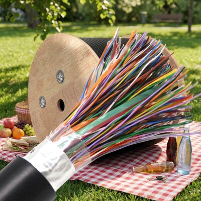 كابل هاتف Cat3 Cat5 20 25 50 100 300 متعدد الأزواج مملوء بالهلام